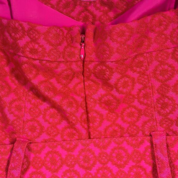 Ett Twa Anthropologie Women's Haley Strapless Jumpsuit Pink Belted Wide Leg US 6 - Picture 9 of 9